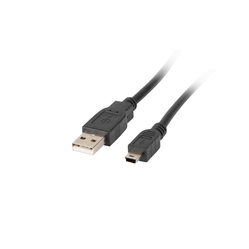 LANBERG USB MINI (M) na USB-A (M) 2.0 kabel 1,8m, černý (CANON) CAUSBK11CC0018BK