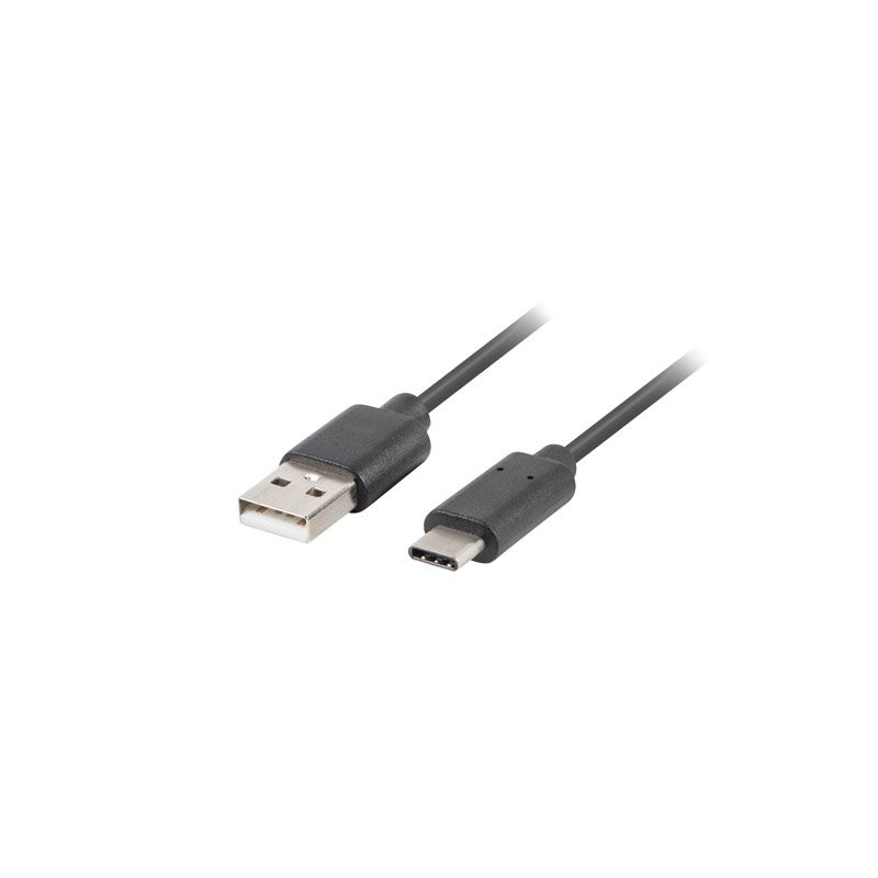 LANBERG USB-C (M) na USB-A (M) 2.0 kabel 1m, černý rychlé nabíjení 3.0