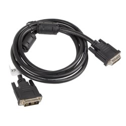 LANBERG připojovací kabel DVI-D(18+1) na DVI-D (18+1), M/M, délka 1,8m, single link, černý