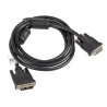 LANBERG připojovací kabel DVI-D(18+1) na DVI-D (18+1), M/M, délka 1,8m, single link, černý