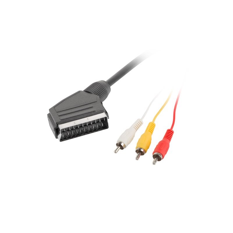 LANBERG RCA (M) X3 na EURO (M) kabel 1,8m