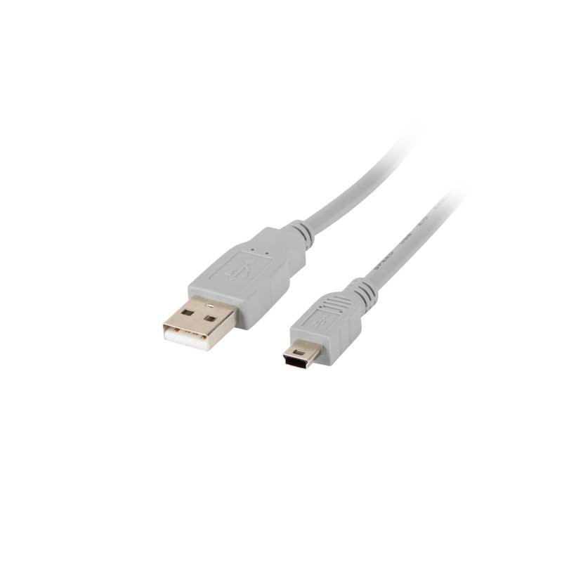 LANBERG USB MINI (M) na USB-A (M) 2.0 kabel 1,8m, šedý (CANON)