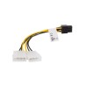 LANBERG HDD 2x Molex (M / F) 3 PIN na BTX 6 PIN PSU kabel 15cm