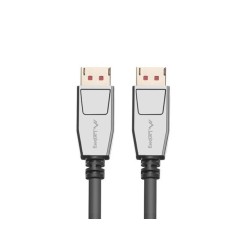 LANBERG připojovací kabel DisplayPort 1.4 M/M, 8K@60Hz, 5K@120Hz, délka 1,8m, černý, se západkou, zlacené konektory