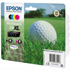 EPSON ink Multipack 4-colours "Golf" 34XL DURABrite Ultra Ink, ČB 1100, BAR 950 stran