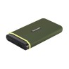 Transcend ESD380C 1TB USB 3.2 Gen 2x2 (USB-C) Externí Anti-Shock SSD disk (3D TLC), 2000MB/R, 2000MB/W, armádní zelená