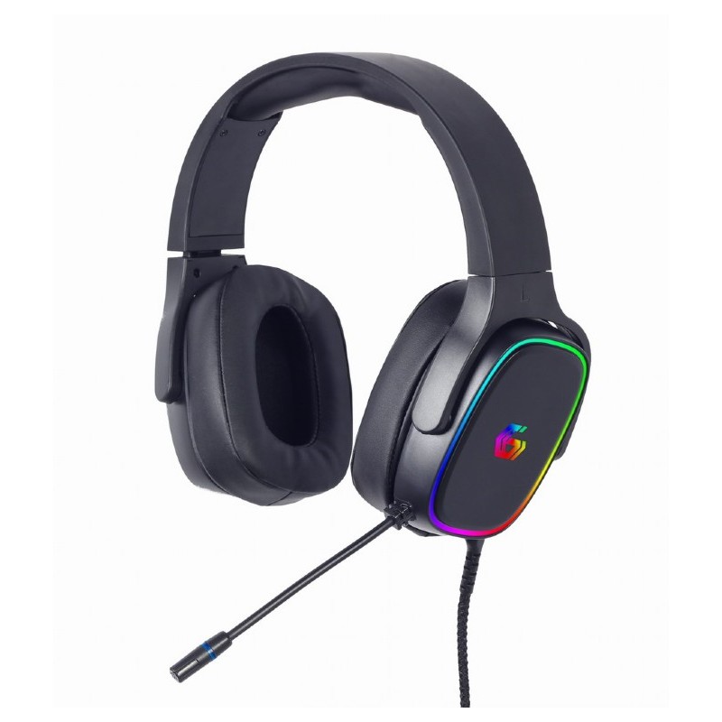 Gembird Sluchátka s mik GHS-SANPO-S300, gaming, USB 7.1, RGB LED