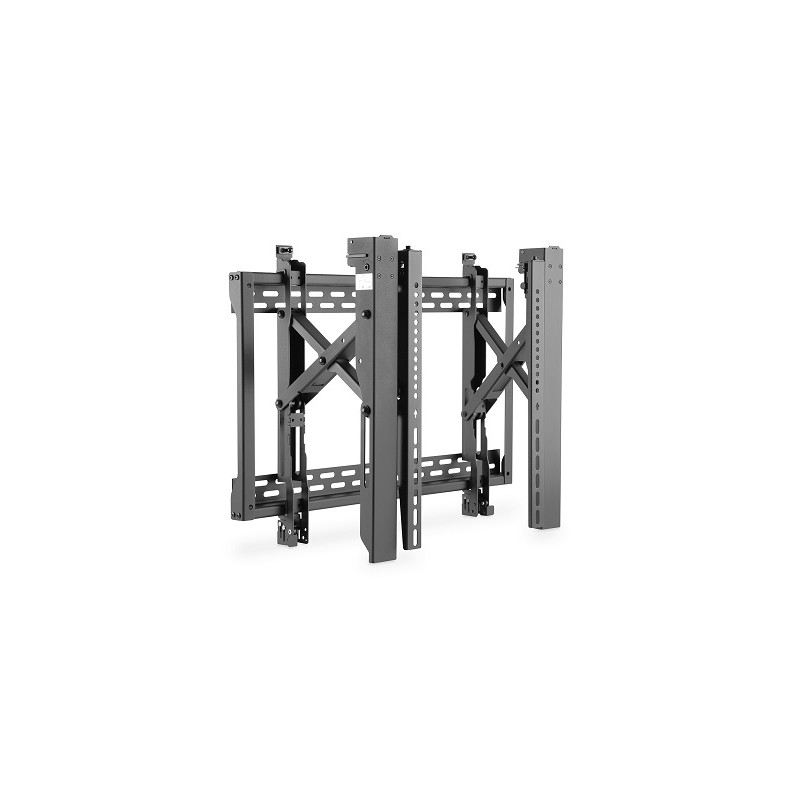 DIGITUS Výsuvný nástěnný držák pro video 45-70" obrazovky, max. 70 kg, otvor proti krádeži VESA 200x200, 300x200, 300x300