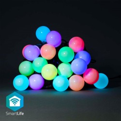 Nedis WIFILP03C20 SmartLife světelný řetěz | Wi-Fi | RGB | 20 LED's | 10 m | Android / IOS