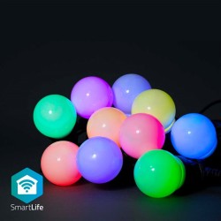 Nedis WIFILP03C10 SmartLife světelný řetěz | Wi-Fi | RGB | 10 LED's | 9.00 m | Android / IOS