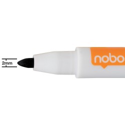 Nobo popisovače stíratelné za sucha 6ti pack černé
