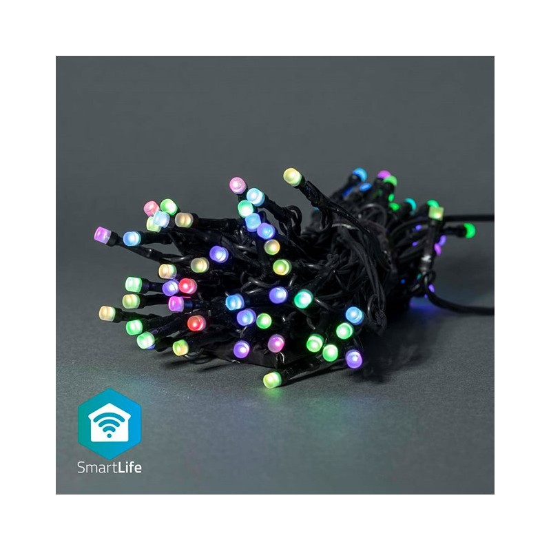 Nedis WIFILX01C42 SmartLife světelný řetěz | Tětiva | Wi-Fi | RGB | 42 LED's | 5.00 m | Android / IOS