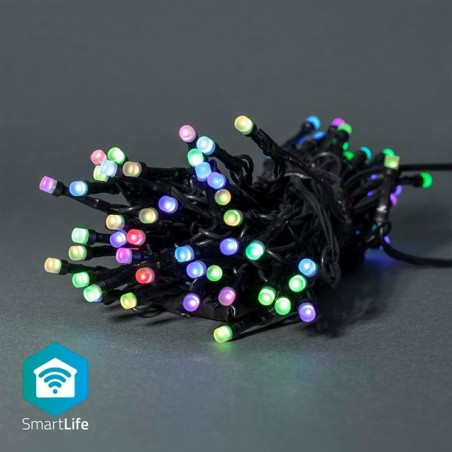 Nedis WIFILX01C42 SmartLife světelný řetěz | Tětiva | Wi-Fi | RGB | 42 LED's | 5.00 m | Android / IOS