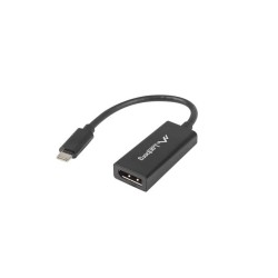 LANBERG USB-C(M) 3.1 na Displayport(F) adaptér kabel 15CM černý