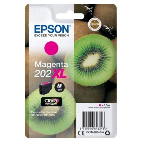 EPSON ink bar Singlepack "Kiwi" Magenta 202XL Claria Premium Ink 8,5 ml, BAR 650 stran