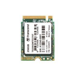 TRANSCEND MTE370T 256GB SSD disk M.2 2230, PCIe Gen3 x4 NVMe 1.3 (3D TLC), 2000MB/s R, 1100MB/s W
