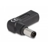 Delock Adaptér na kabel na nabíjení laptopu, ze zásuvky USB Type-C na zástrčku HP 7,4 x 5,0 mm, úhlový 90°