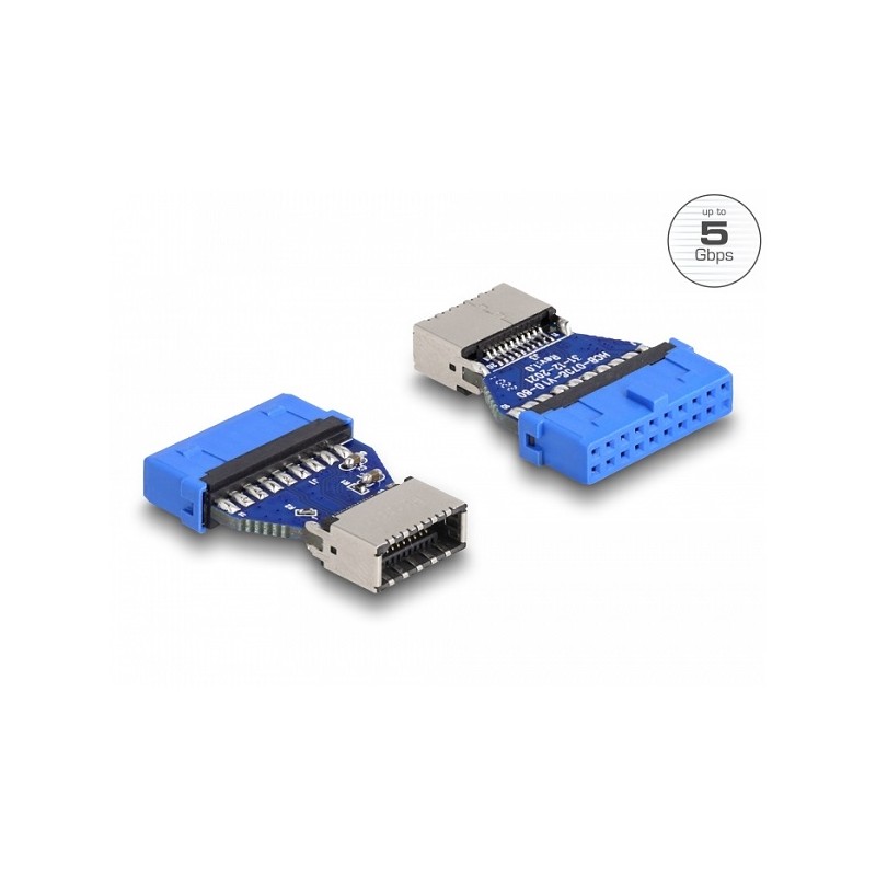 Delock Adaptér USB 3.2 Gen 1 z kolíkového zásuvkového konektoru na interní zásuvkový key A