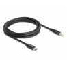Delock Nabíjecí kabel pro laptop, ze zástrčky rozhraní USB Type-C na zástrčku 5,5 x 2,5 mm