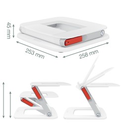 LEITZ Nastavitelný stojan Ergo na notebook s více úhly sklonu
