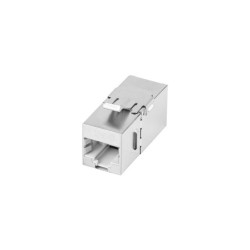 Lanberg Feed-Thru Keystone Connector RJ45- RJ45 CAT.5E FTP 90