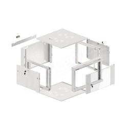 Lanberg Rack Cabinet 19" Wall-Mounted 6U 570X600 Fast Assembly (Flat Pack) Grey