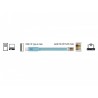 Delock Adaptér USB 2.0 Typ-A samec 1 x Serial RS-232 RJ45 samec 2,0 m modrý