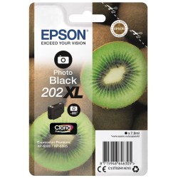 EPSON ink čer Singlepack "Kiwi" Photo Black 202XL Claria Premium Ink 7,9 ml, FOTO 800 stran