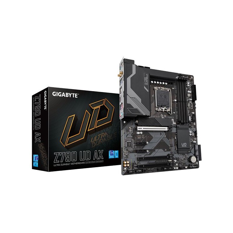 GIGABYTE MB Sc LGA1700 Z790 UD AX, Intel Z790, 4xDDR5, 1xDP, 1xHDMI, WI-FI