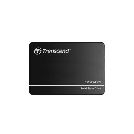 TRANSCEND SSD470K 2TB Industrial (3K P/E) SSD disk 2.5" SATA3, 3D TLC, Aluminium case, 560MB/s R, 520 MB/W, černý