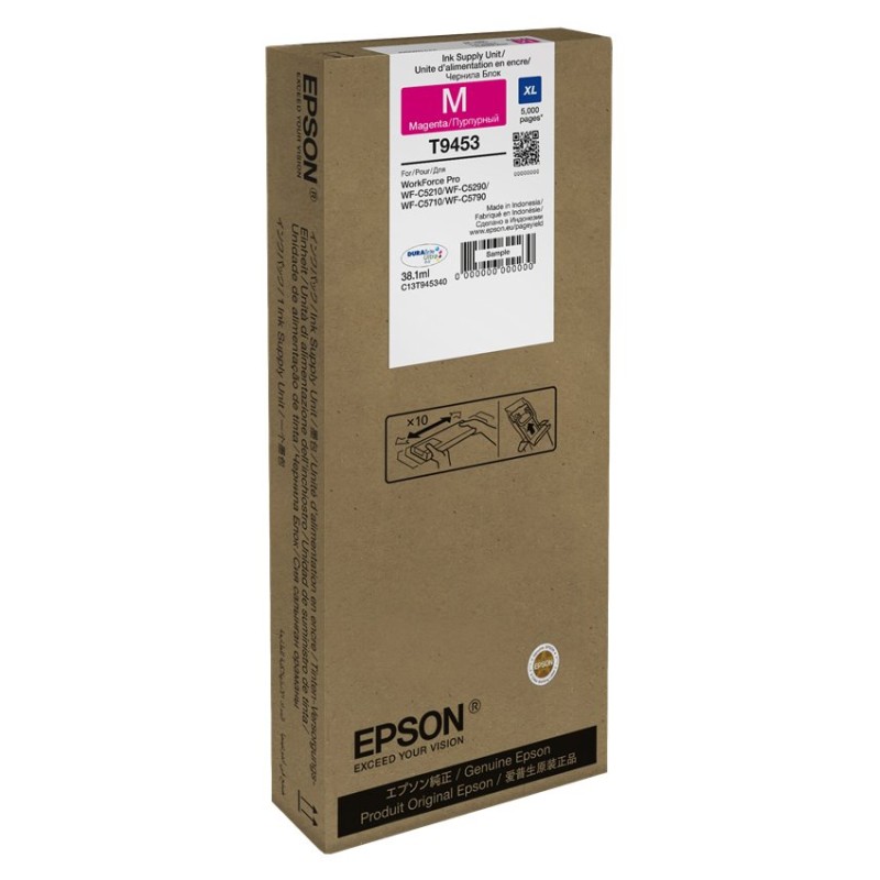 EPSON Ink bar WF-C5xxx Series Ink Cartridge XL Magenta 38,1 ml, BAR 5000 stran
