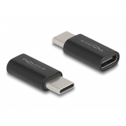 Delock Adaptér SuperSpeed USB 10 Gbps (USB 3.2 Gen 2) USB Type-C samec na port samice černý