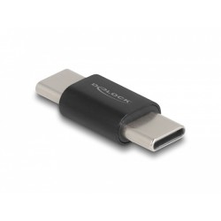 Delock Adaptér SuperSpeed USB 10 Gbps (USB 3.2 Gen 2) USB Type-C samec na samec černý