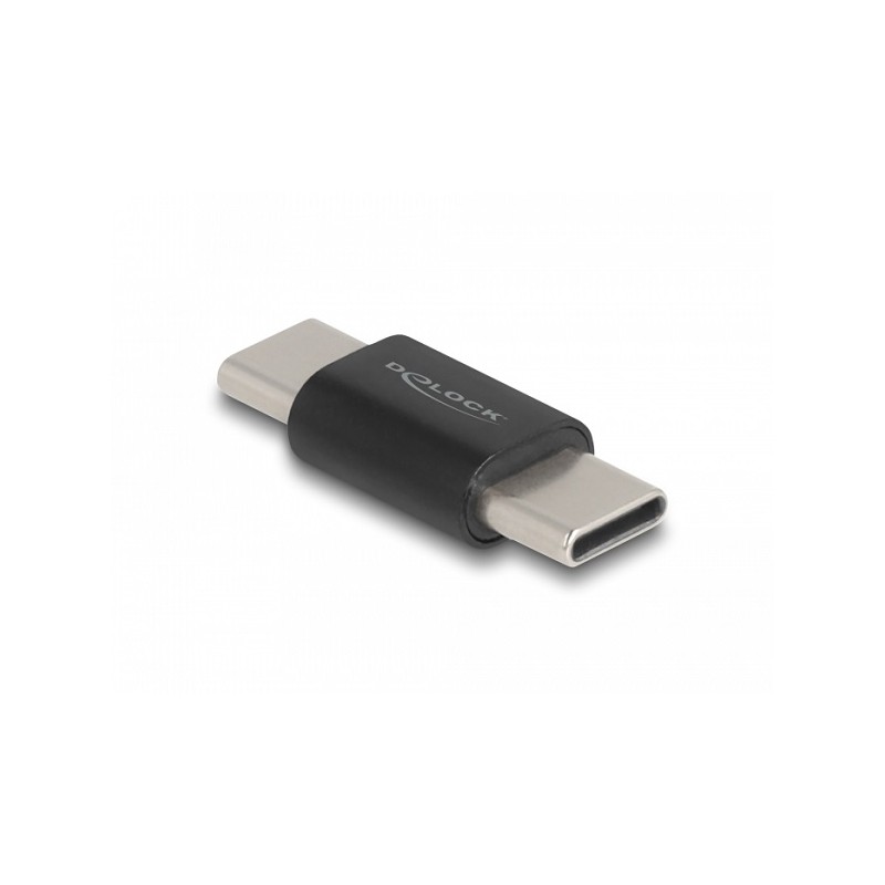 Delock Adaptér SuperSpeed USB 10 Gbps (USB 3.2 Gen 2) USB Type-C samec na samec černý
