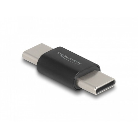Delock Adaptér SuperSpeed USB 10 Gbps (USB 3.2 Gen 2) USB Type-C samec na samec černý