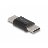 Delock Adaptér SuperSpeed USB 10 Gbps (USB 3.2 Gen 2) USB Type-C samec na samec černý