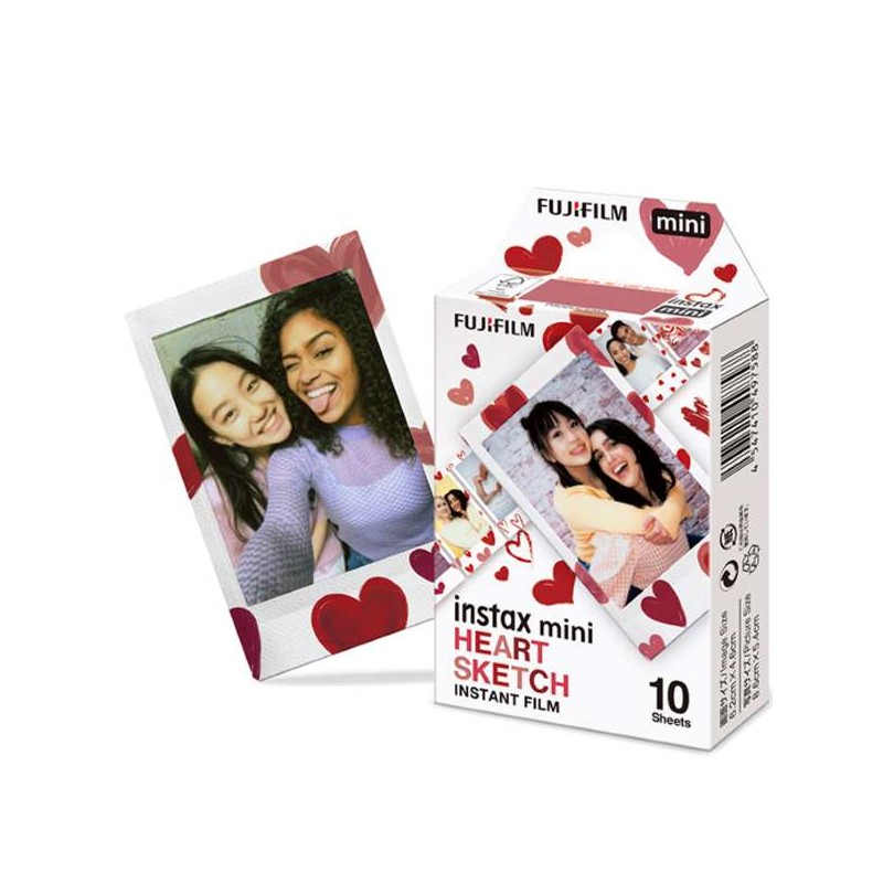 Fujifilm Film Instax Mini Hearts Sketch