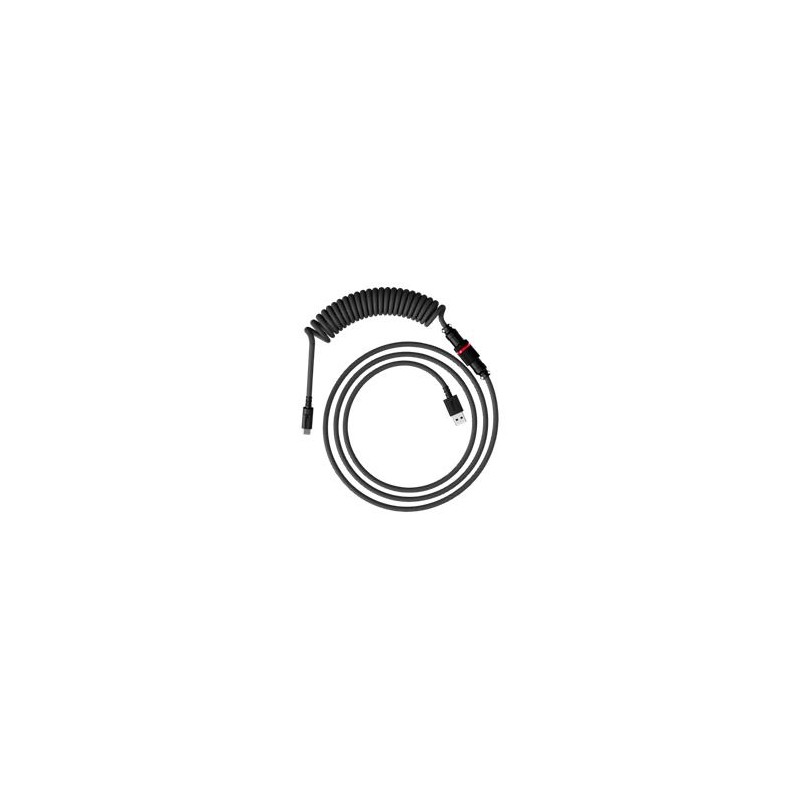 HyperX USB-C spirálový kabel šedo-černý