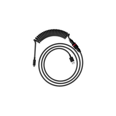 HyperX USB-C spirálový kabel šedo-černý