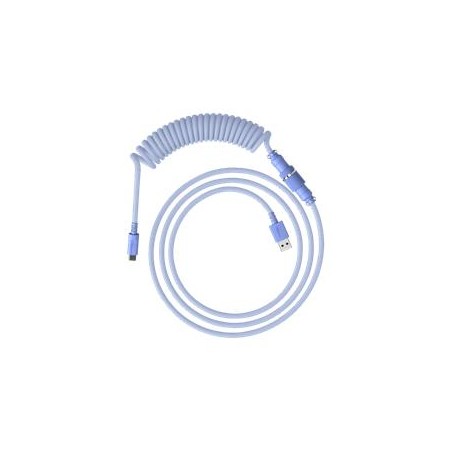 HyperX USB-C spirálový kabel světle fialový