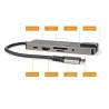 Nedis CCBW64775AT02 - Dokovací Stanice | USB 3.2 Gen 1 | USB-C Zástrčka | RJ45 Zásuvka / SD / Výstup HDMI / 2x USB-C