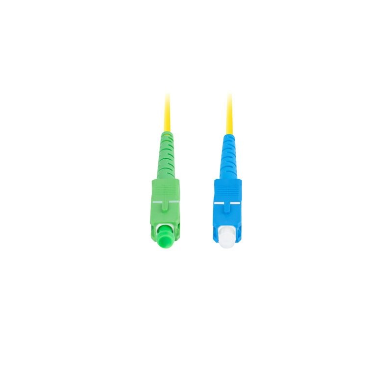 LANBERG optický patch cord SM SC/APC-SC/UPC simplex 5m LSZH G657A1 průměr 3mm, barva žlutá