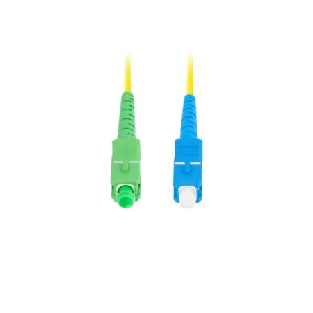 LANBERG optický patch cord SM SC/APC-SC/UPC simplex 5m LSZH G657A1 průměr 3mm, barva žlutá