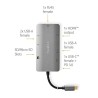 Nedis CCBW64240AT02 - Dokovací Stanice | USB 3.2 Gen 1 | USB-C Zástrčka | Micro SD / RJ45 Zásuvka / SD / USB-C Zásuvka