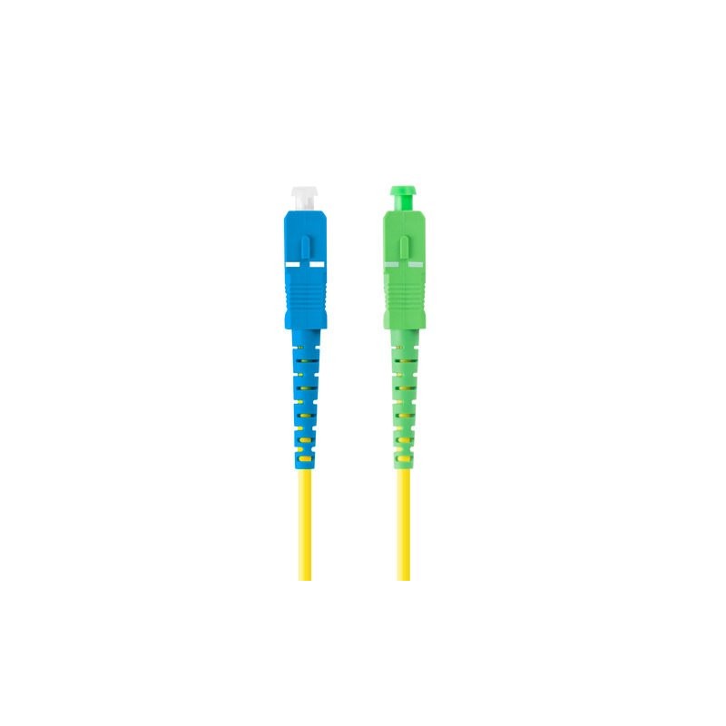LANBERG optický patch cord SM SC/APC-SC/UPC simplex 2m LSZH G657A1 průměr 3mm, barva žlutá