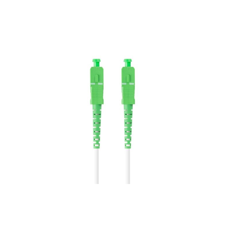 LANBERG optický patch cord SM SC/APC-SC/APC simplex 20m LSZH G657B3 průměr 3mm, barva bílá
