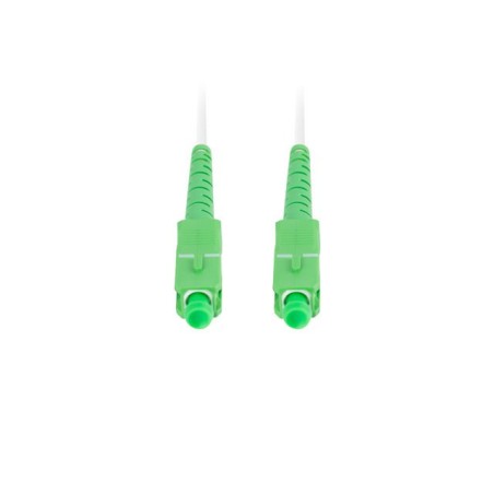LANBERG optický patch cord SM SC/APC-SC/APC simplex 25m LSZH G657A2 průměr 3mm, barva bílá