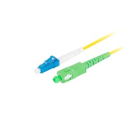 LANBERG optický patch cord SM LC/UPC-SC/APC simplex 2m LSZH G657A1 průměr 3mm, barva žlutá