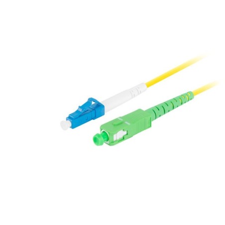 LANBERG optický patch cord SM LC/UPC-SC/APC simplex 2m LSZH G657A1 průměr 3mm, barva žlutá