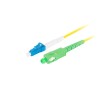 LANBERG optický patch cord SM LC/UPC-SC/APC simplex 2m LSZH G657A1 průměr 3mm, barva žlutá